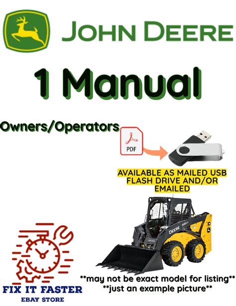 manual for 323d john deere skid steer operators|john deere 323d owners manual.